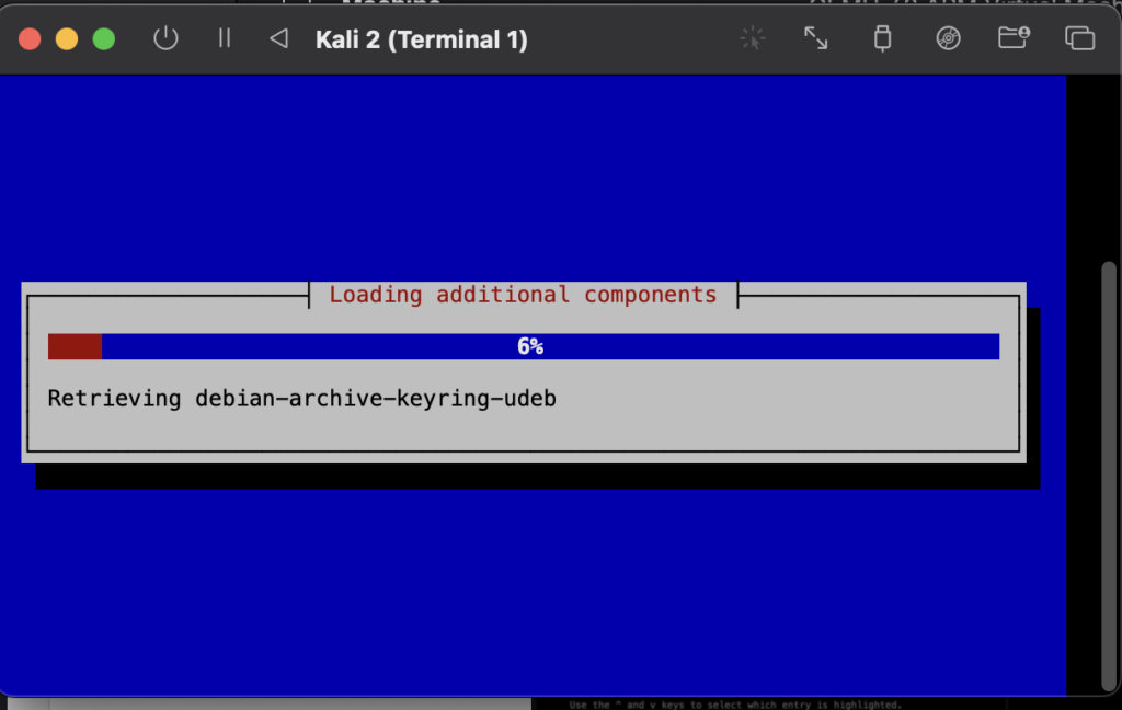 Kali Linux Terminal Installation